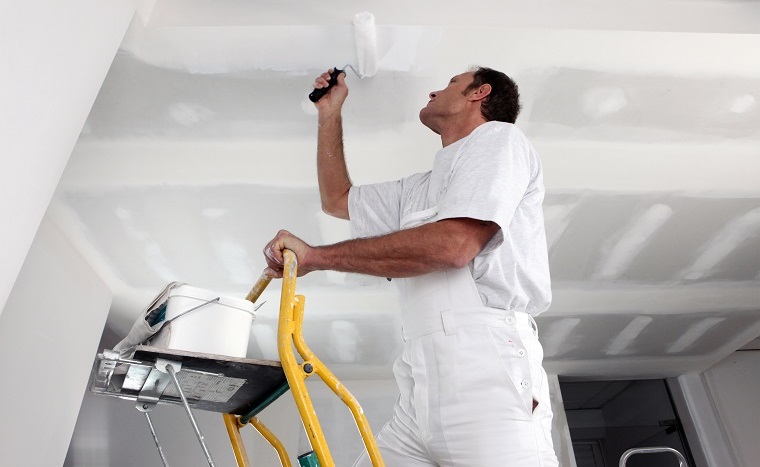 Painting the ceiling